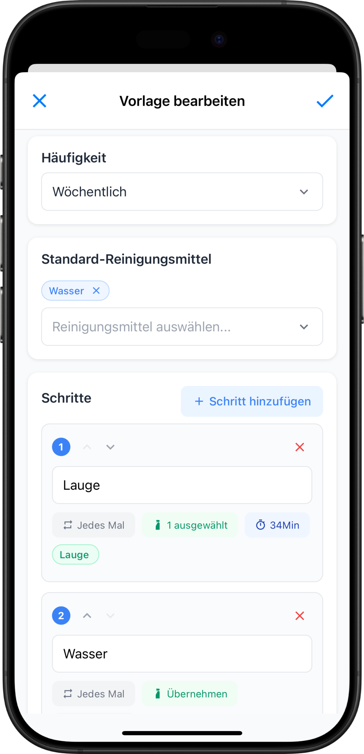 Aufgaben-Vorlagen erstellen